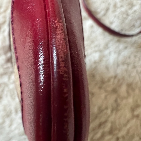 BURBERRY Crossbody Clutch Bag Military Red - Picture 4 of 8